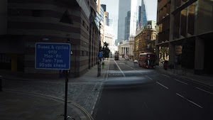 City of London Bus Lane — Buses & Cycles Only Sign