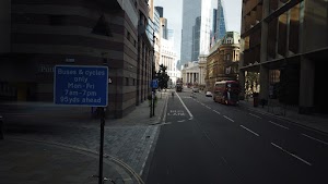 City of London Bus Lane — Buses & Cycles Only Sign