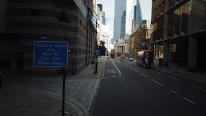 City of London Bus Lane — Buses & Cycles Only Sign
