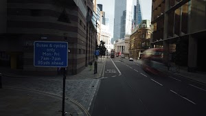 City of London Bus Lane — Buses & Cycles Only Sign