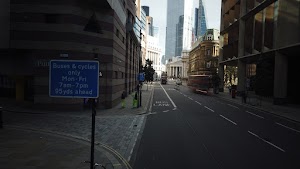 City of London Bus Lane — Buses & Cycles Only Sign