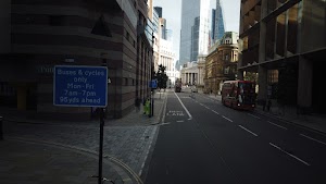 City of London Bus Lane — Buses & Cycles Only Sign