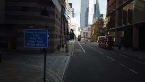 City of London Bus Lane — Buses & Cycles Only Sign