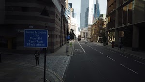 City of London Bus Lane — Buses & Cycles Only Sign