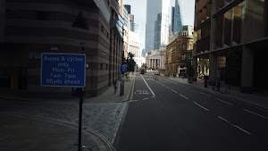 City of London Bus Lane — Buses & Cycles Only Sign