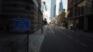City of London Bus Lane — Buses & Cycles Only Sign