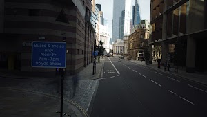 City of London Bus Lane — Buses & Cycles Only Sign