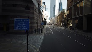 City of London Bus Lane — Buses & Cycles Only Sign
