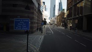 City of London Bus Lane — Buses & Cycles Only Sign
