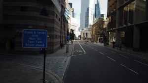 City of London Bus Lane — Buses & Cycles Only Sign