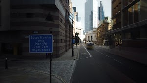 City of London Bus Lane — Buses & Cycles Only Sign