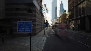 City of London Bus Lane — Buses & Cycles Only Sign