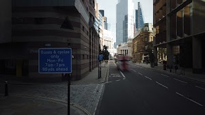 City of London Bus Lane — Buses & Cycles Only Sign