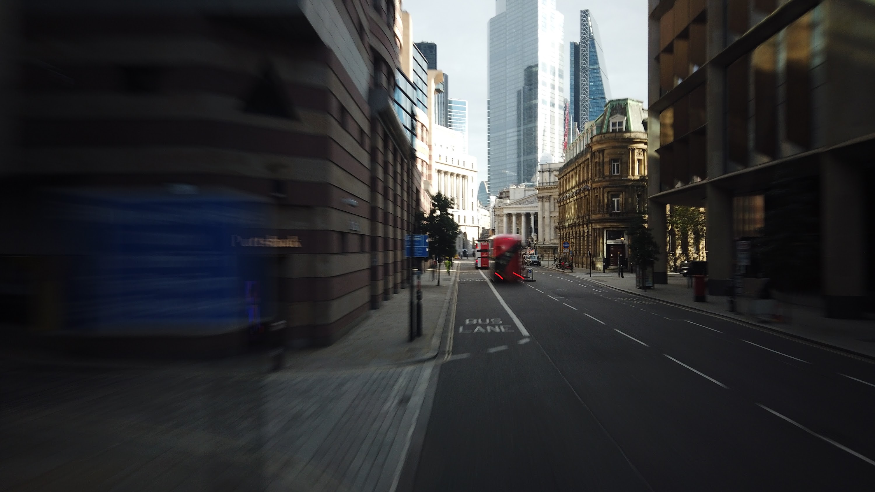 City of London Bus Lane — Buses & Cycles Only Sign