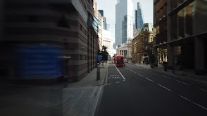 City of London Bus Lane — Buses & Cycles Only Sign