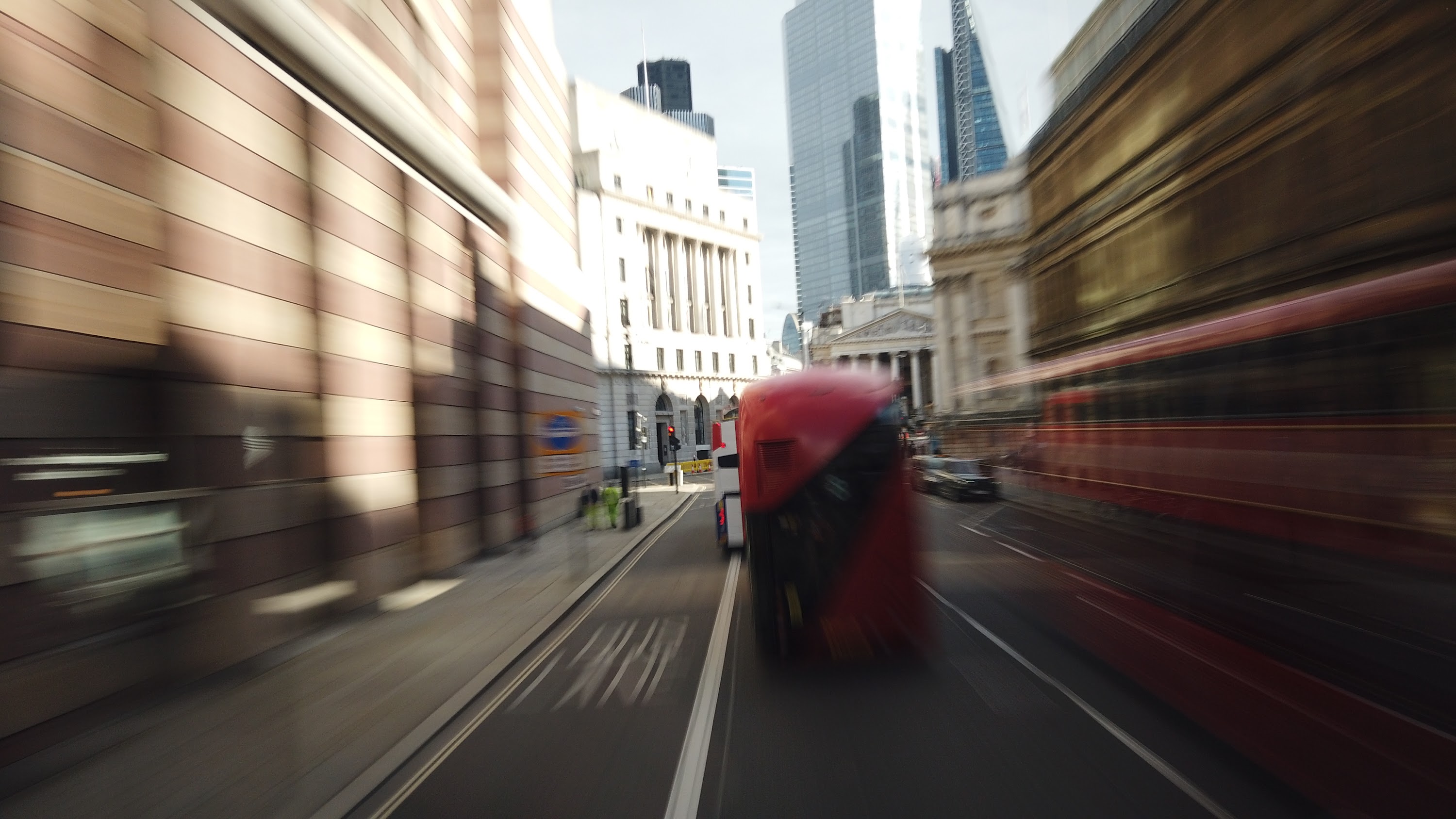 City of London Bus Lane — Buses & Cycles Only Sign