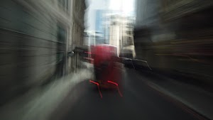 City of London Bus Lane — Buses & Cycles Only Sign