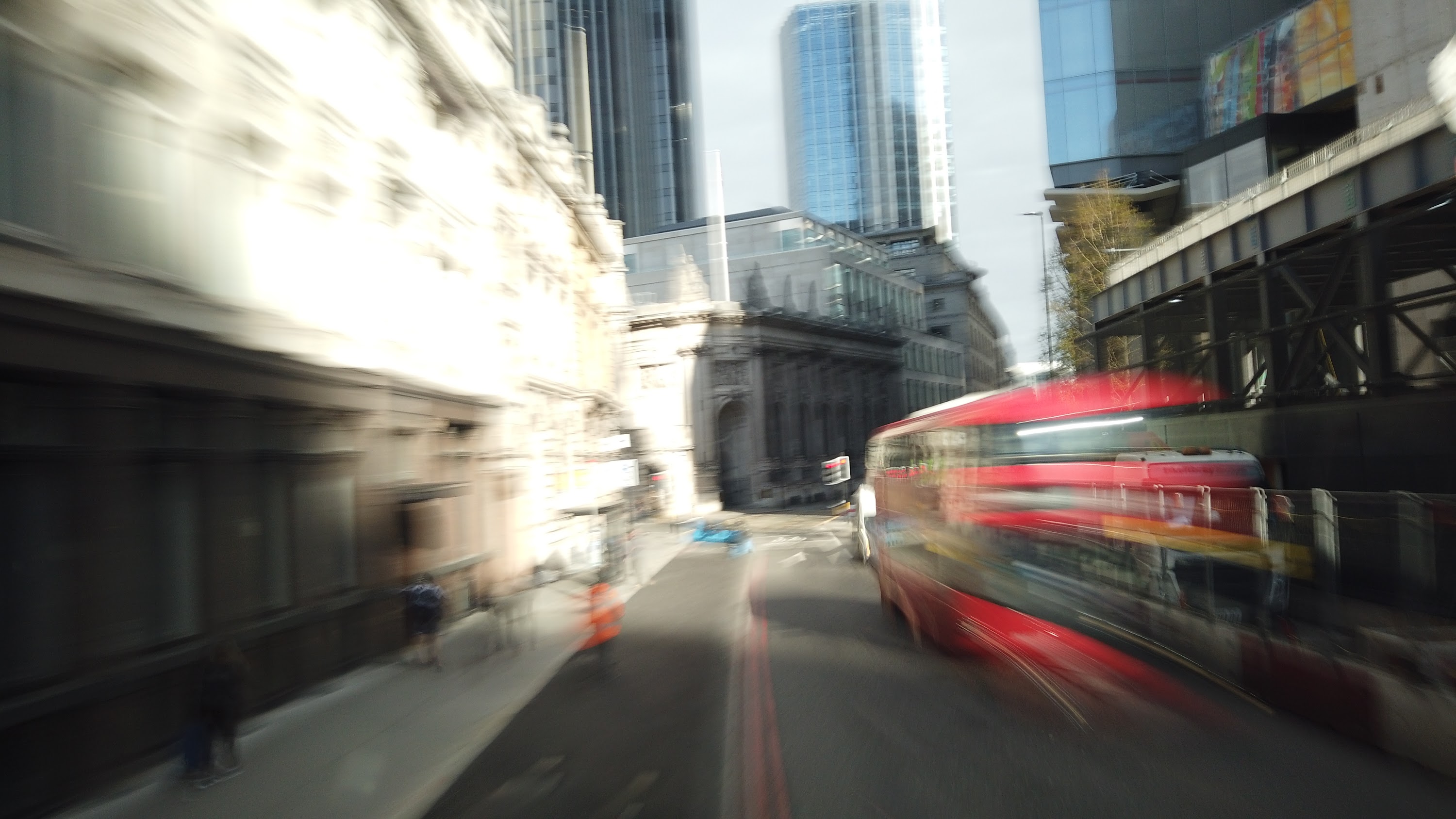City of London Bus Lane — Buses & Cycles Only Sign