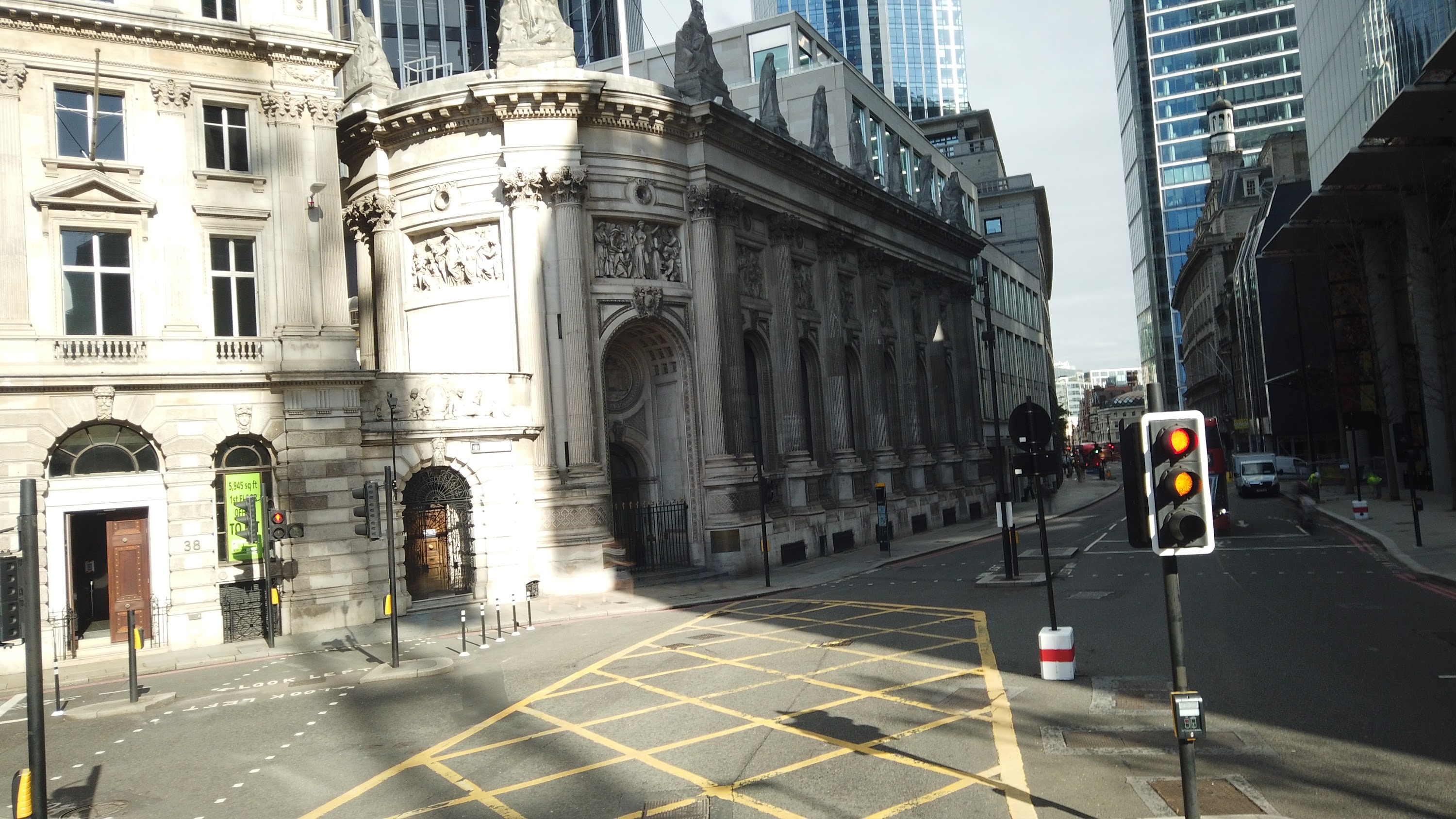 City of London Bus Lane — Buses & Cycles Only Sign