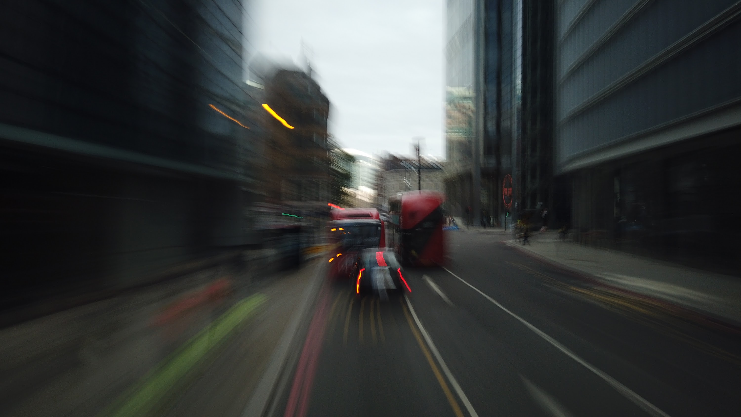 City of London Bus Lane — Buses & Cycles Only Sign