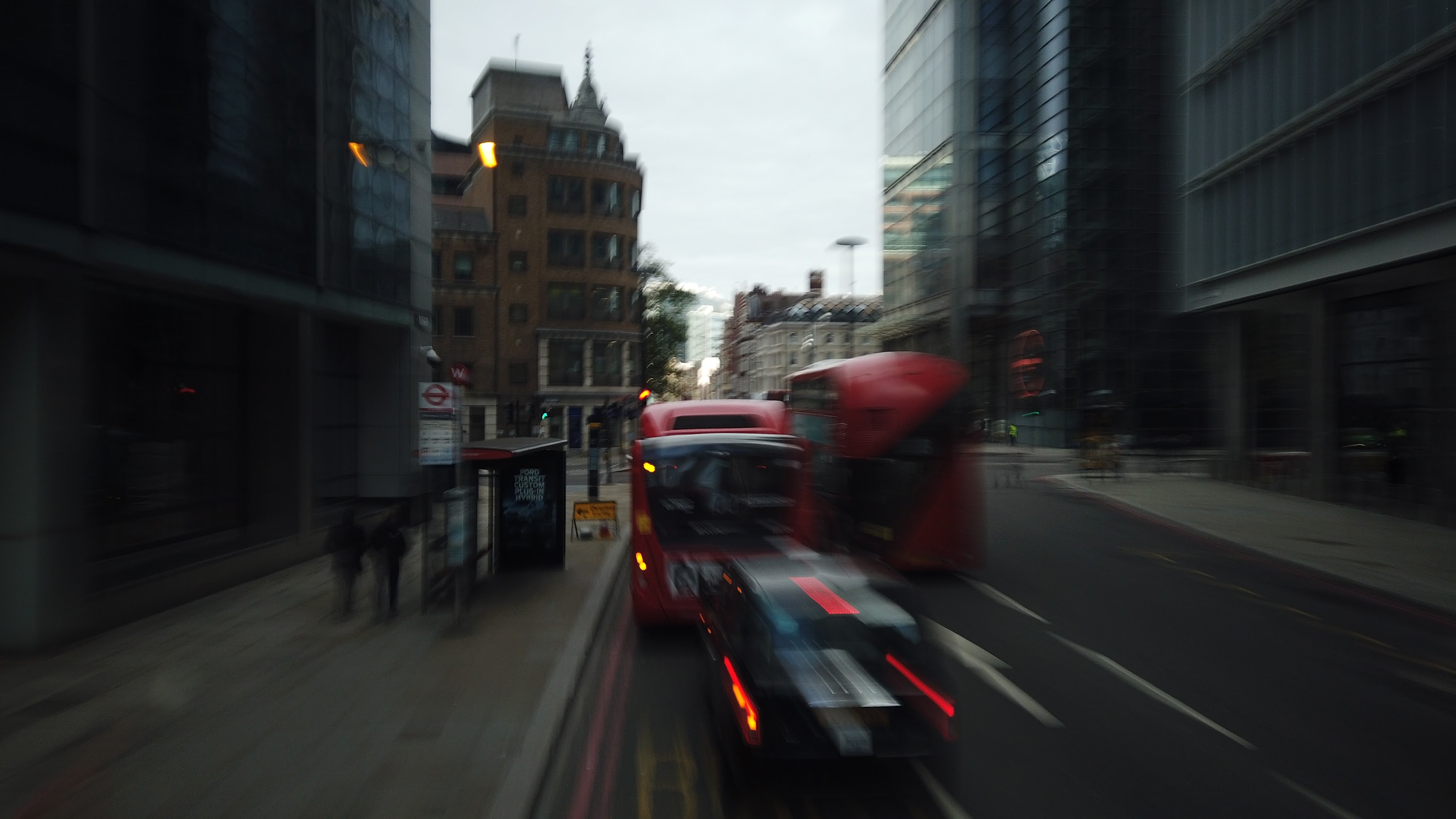 City of London Bus Lane — Buses & Cycles Only Sign