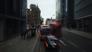 City of London Bus Lane — Buses & Cycles Only Sign