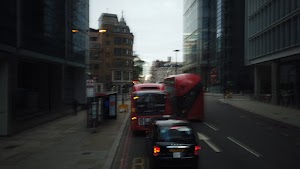 City of London Bus Lane — Buses & Cycles Only Sign