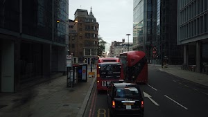City of London Bus Lane — Buses & Cycles Only Sign