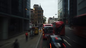 City of London Bus Lane — Buses & Cycles Only Sign
