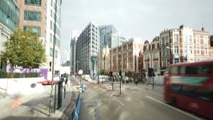 City of London Bus Lane — Buses & Cycles Only Sign
