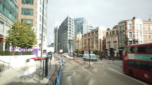 City of London Bus Lane — Buses & Cycles Only Sign
