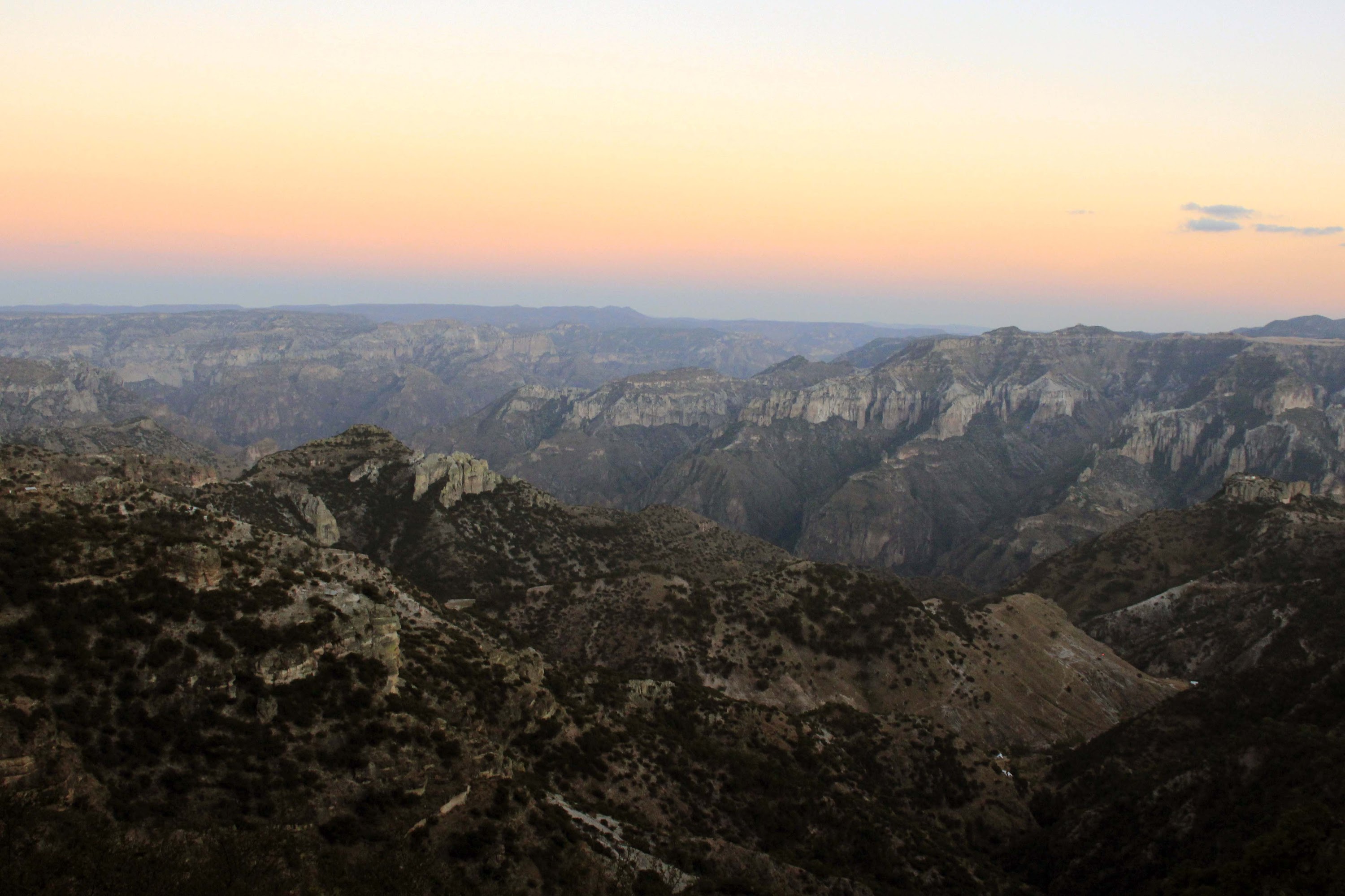 Deep Canyon Vista with Layered Ridgelines