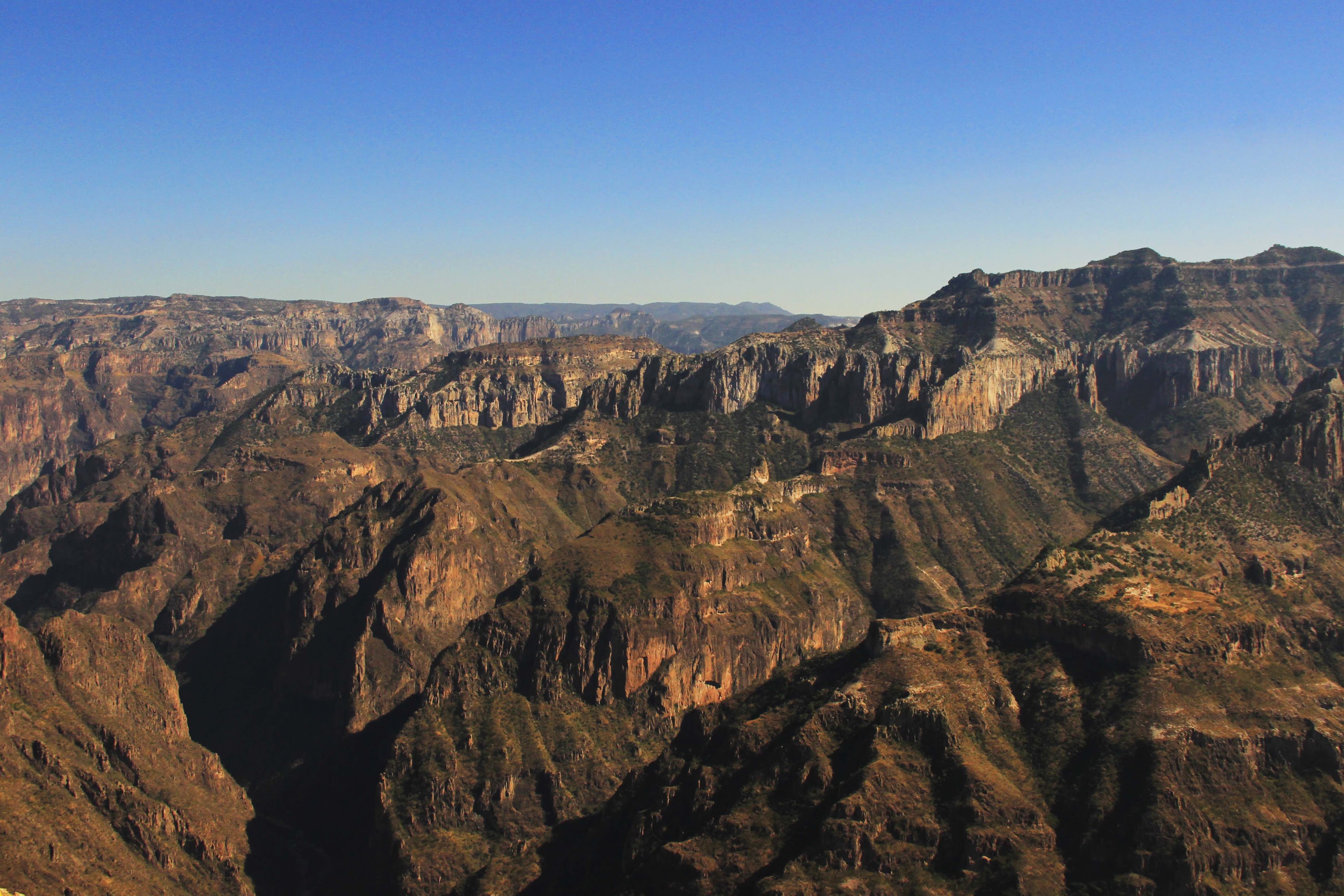Deep Canyon Vista with Layered Ridgelines
