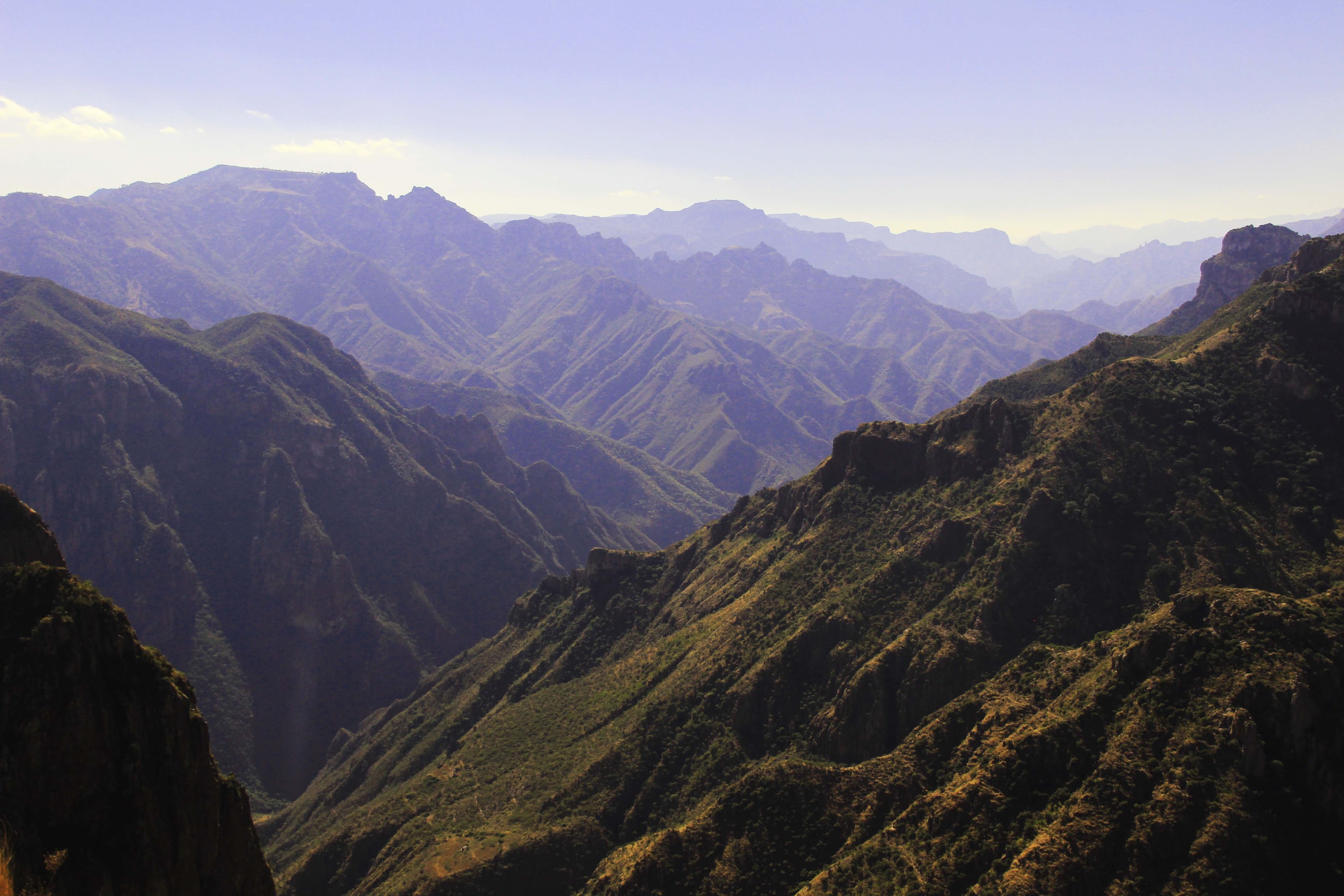 Deep Canyon Vista with Layered Ridgelines