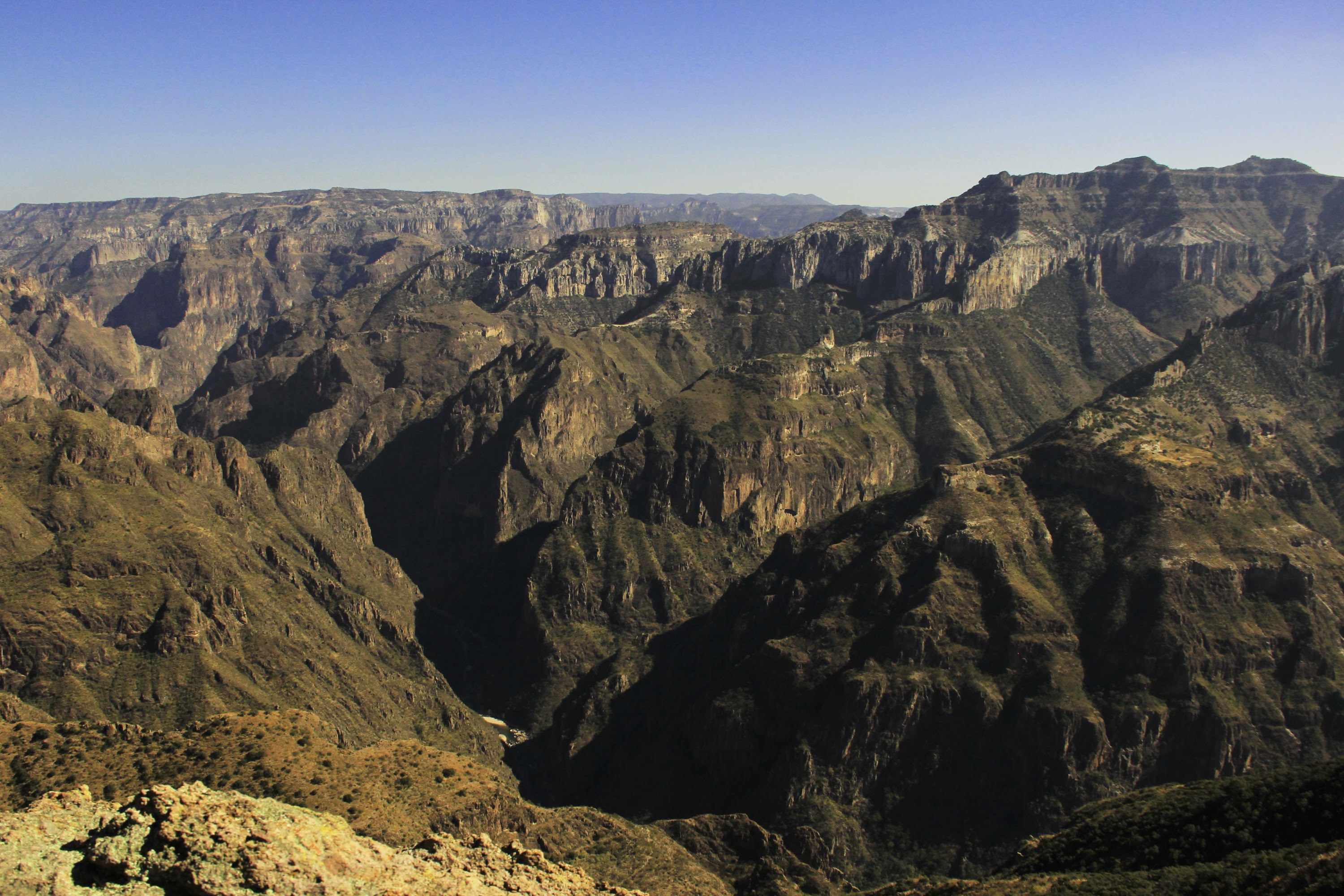 Deep Canyon Vista with Layered Ridgelines
