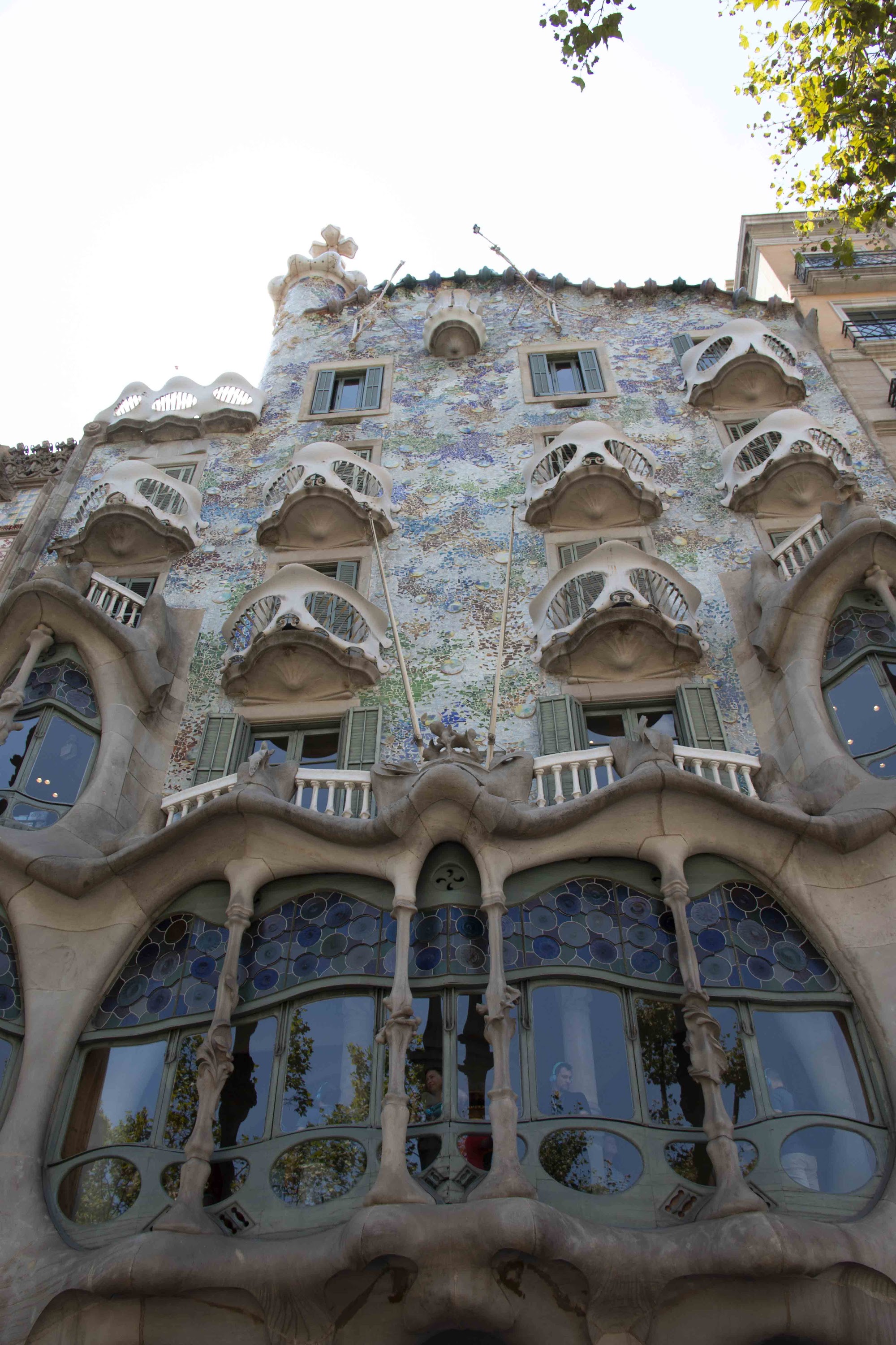Park Güell Gatehouse Facade with Trencadís Mosaic Medallions, Barcelona