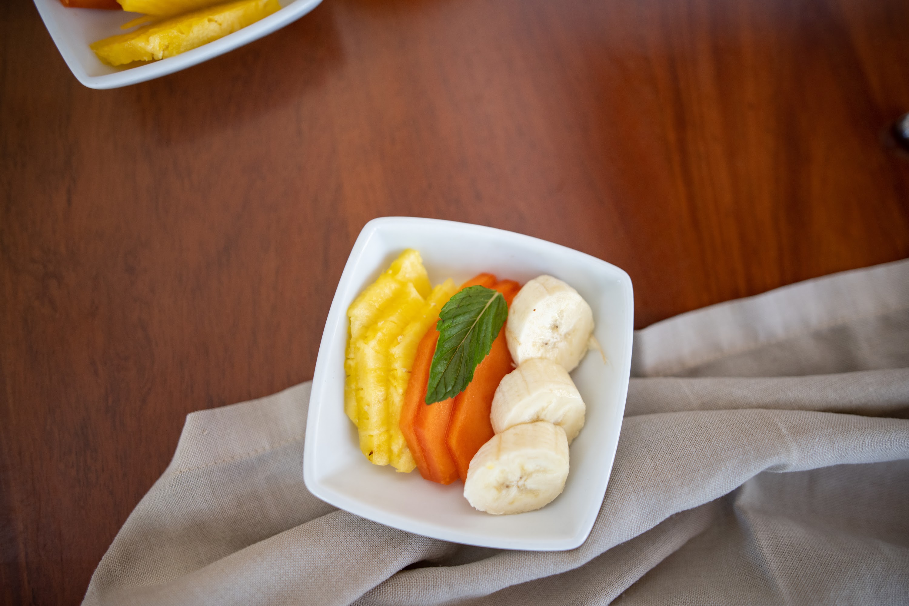 Assorted Fruit Platter with Mint Garnish