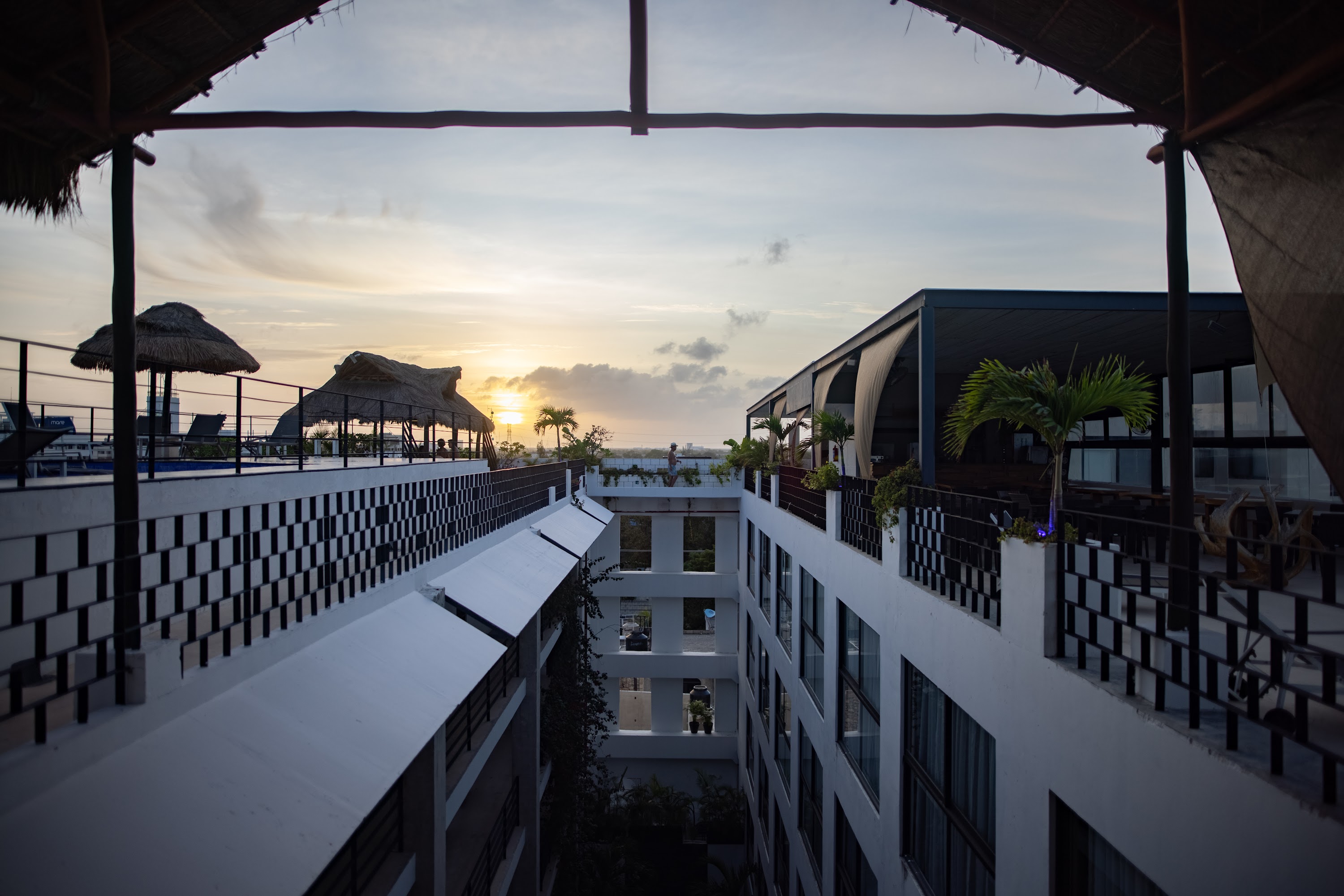Sunset View from Rooftop Balcony
