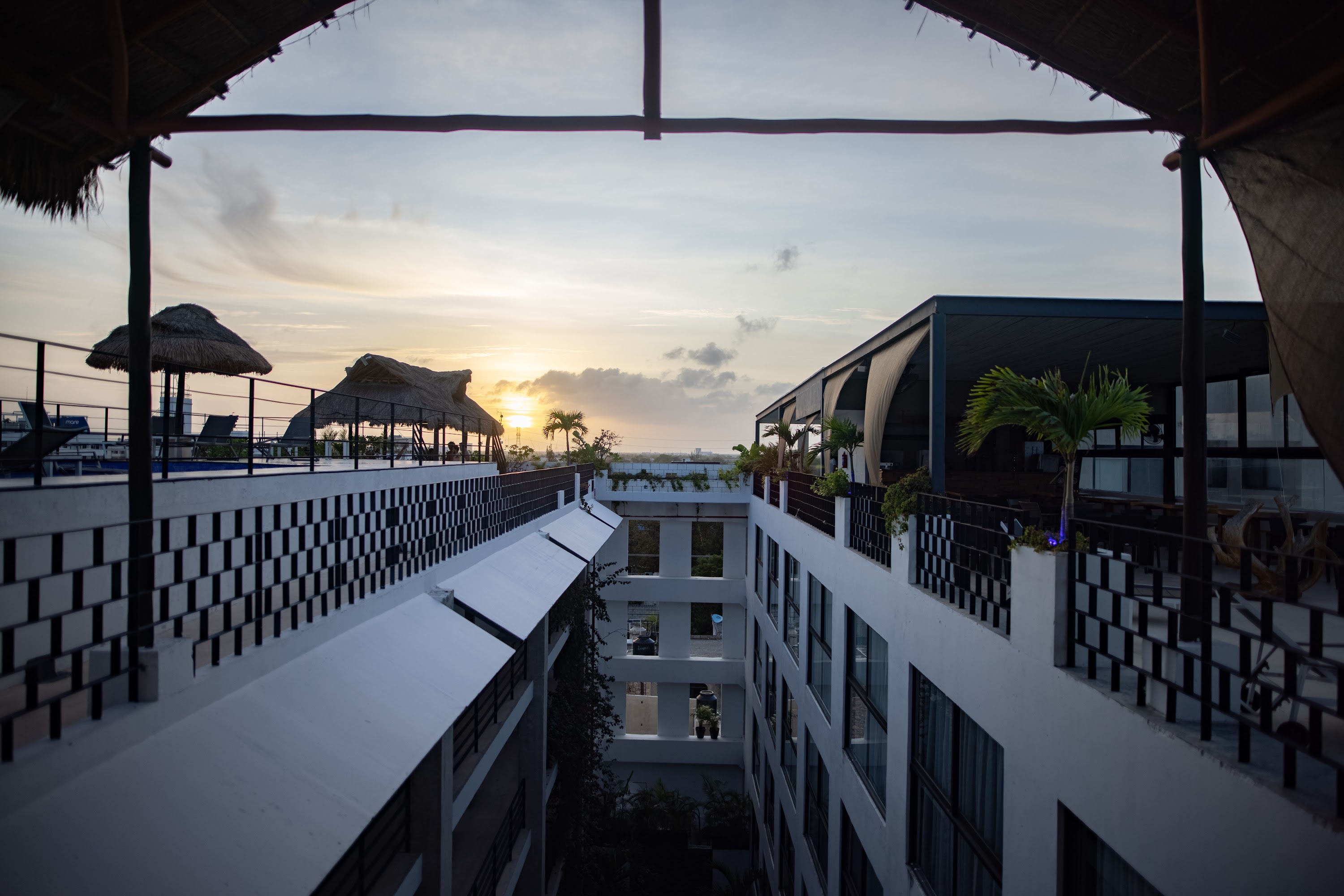 Sunset View from Rooftop Balcony
