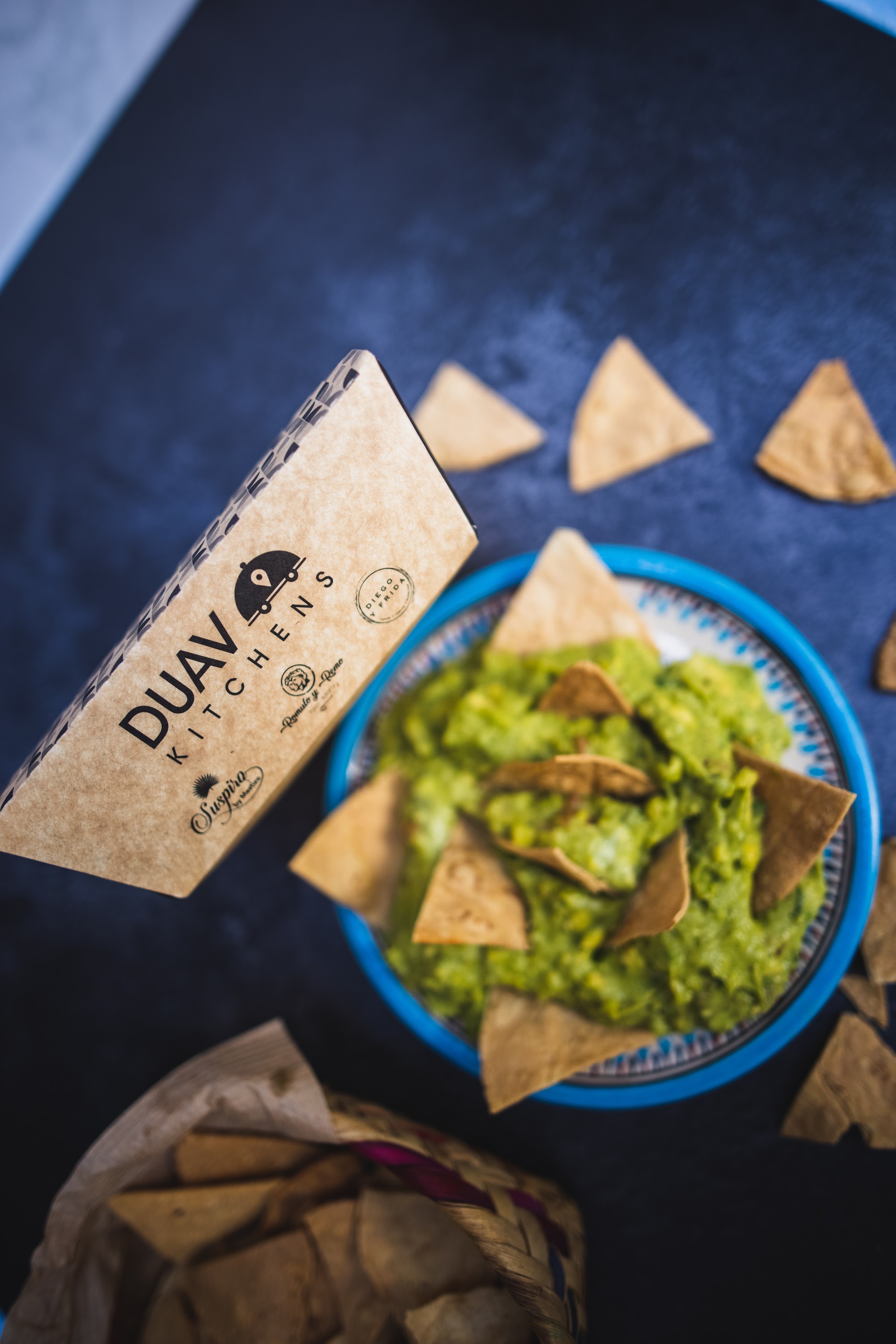 Duav Kitchens Guacamole and Tortilla Chips