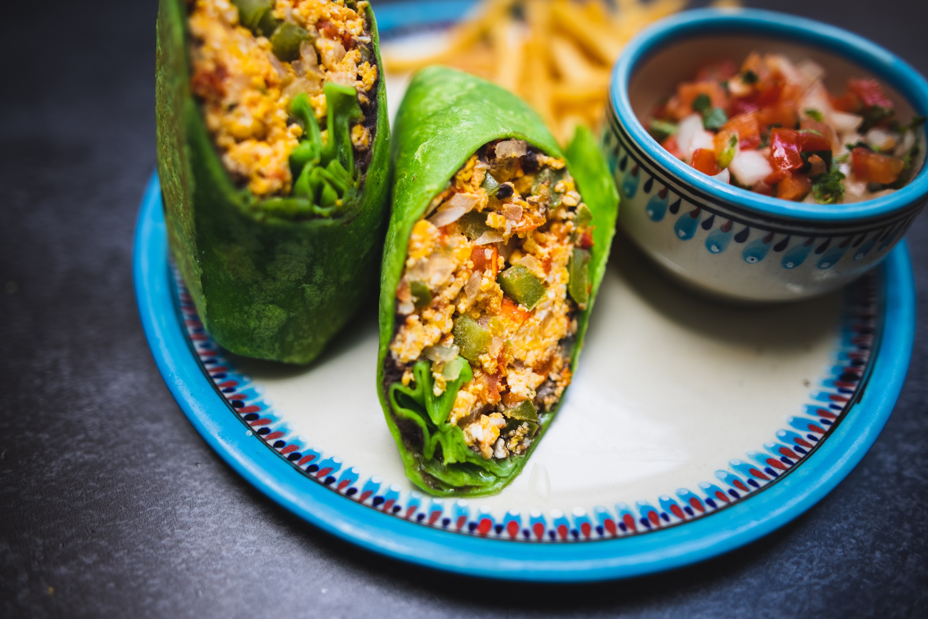 Vegan Wrap with Quinoa and Vegetables