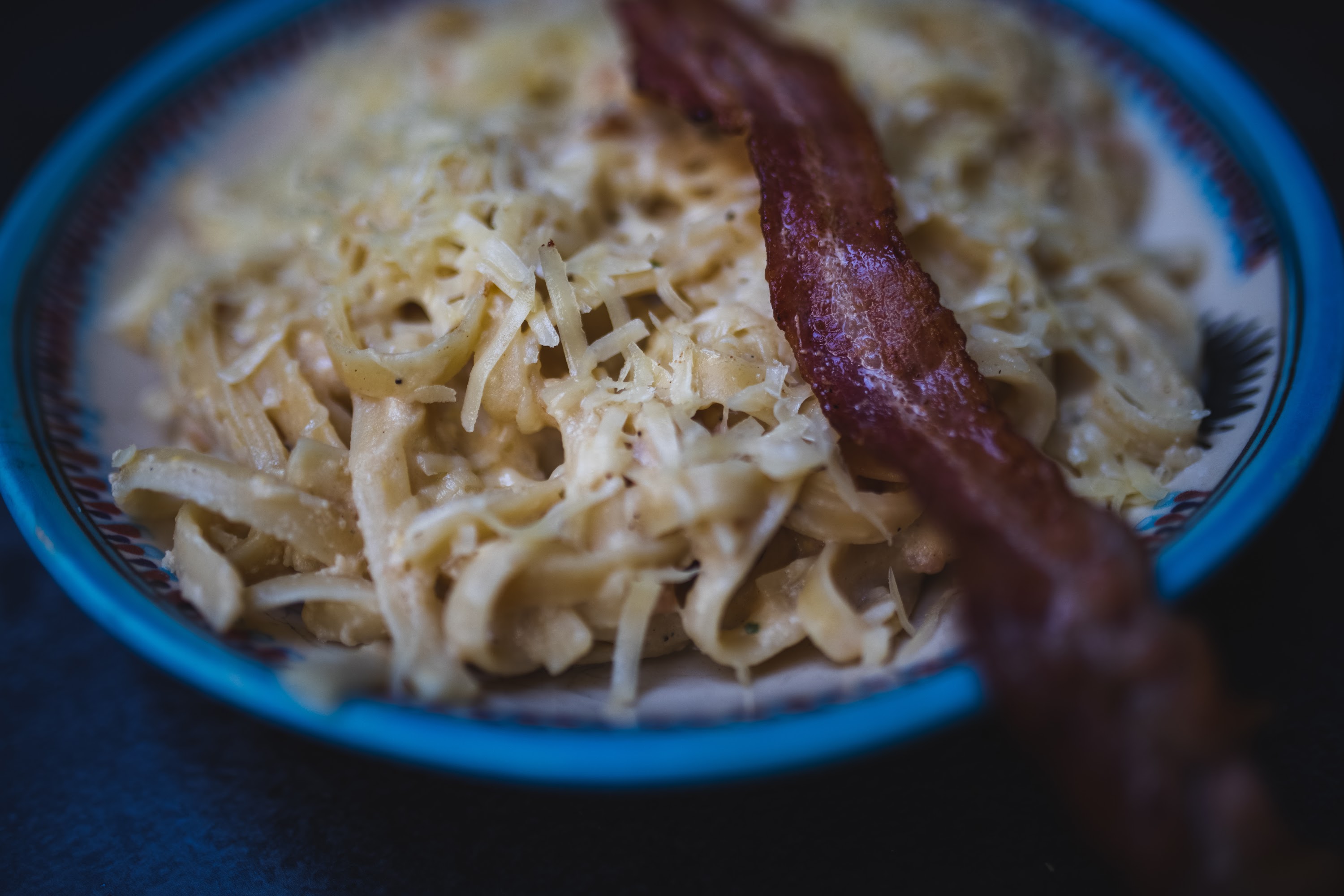 Creamy Pasta with Bacon and Parmesan