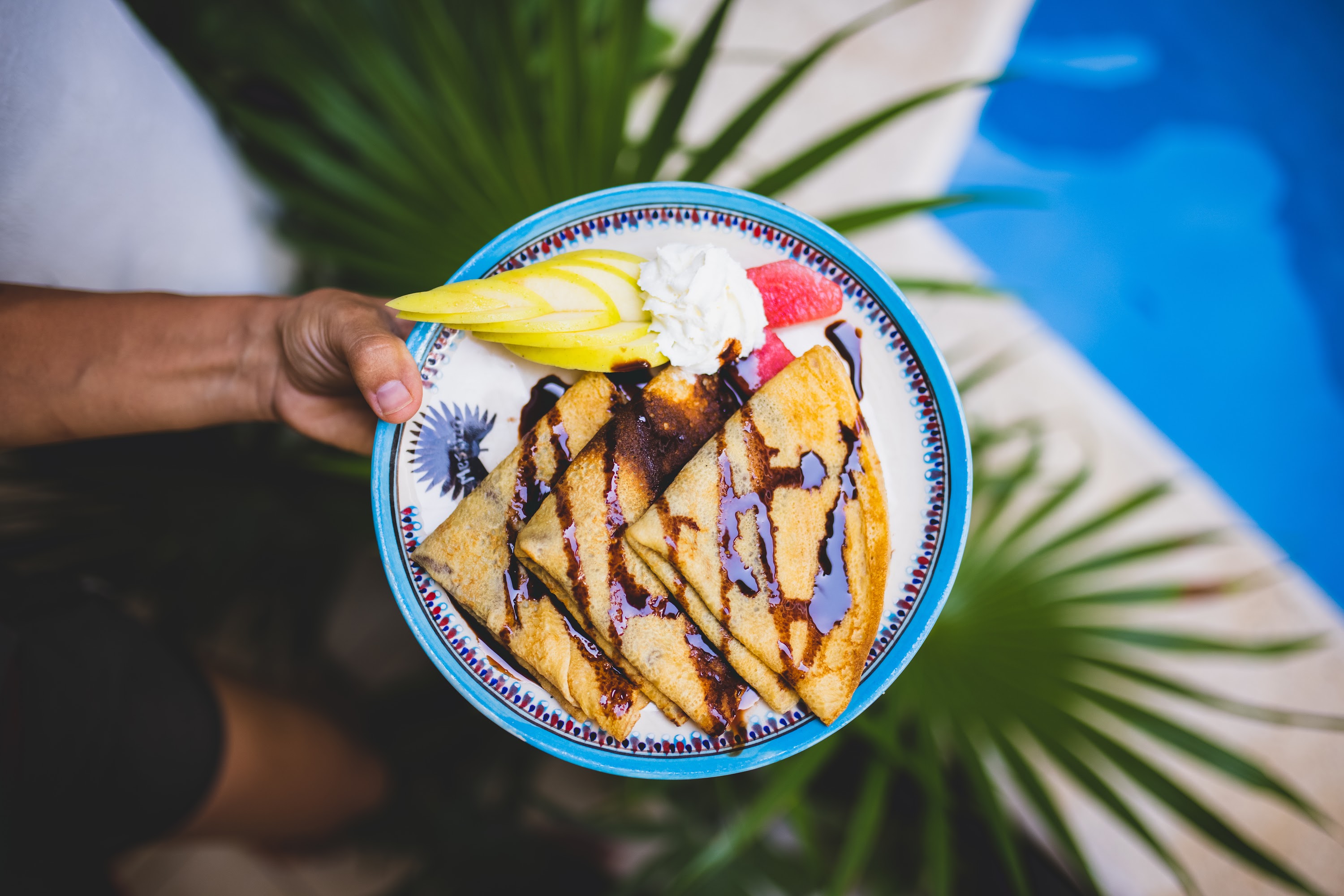 Poolside Pancakes with Fresh Fruit