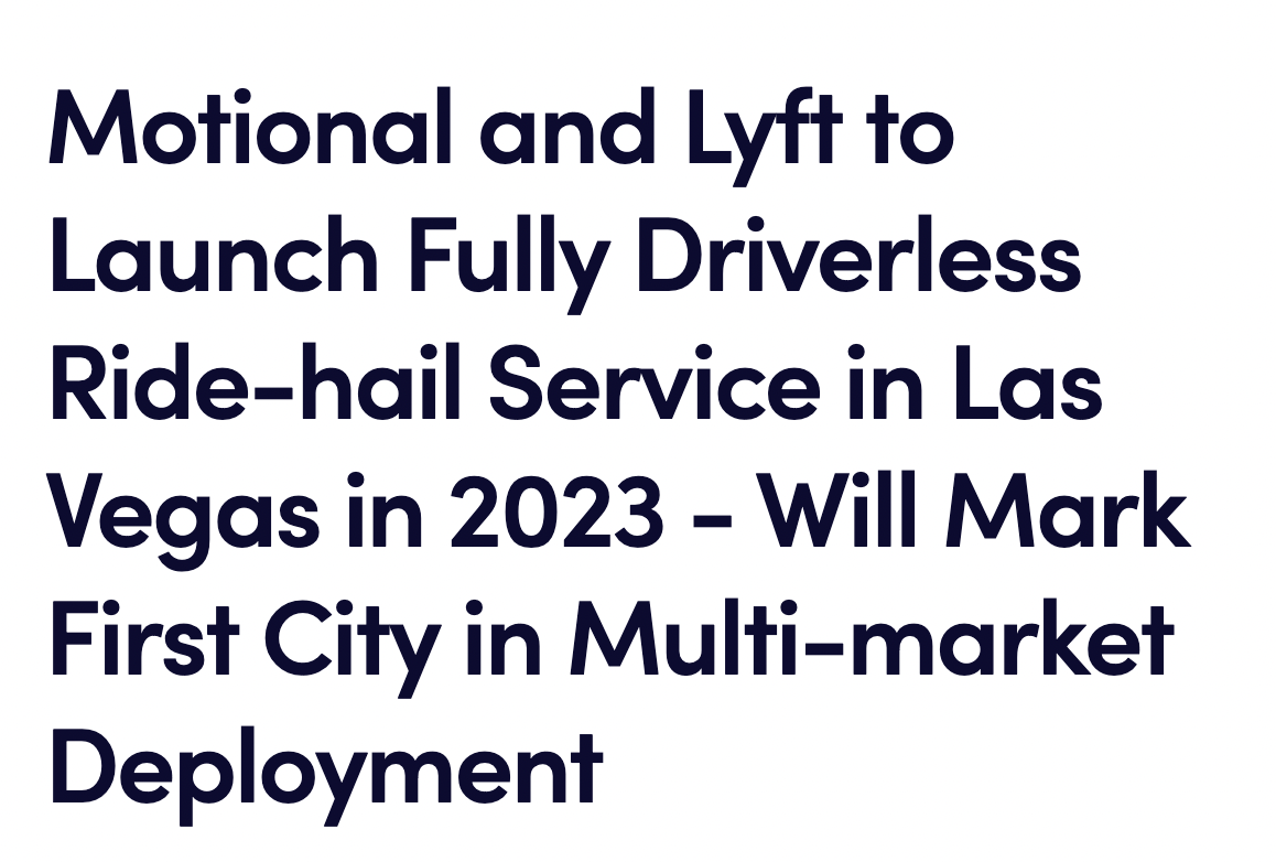 Motional Autonomous Delivery Vehicle – Uber Eats Partnership News Screenshot