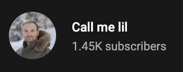 Call me lil YouTube channel banner