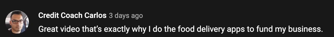 Credit Coach Carlos comment