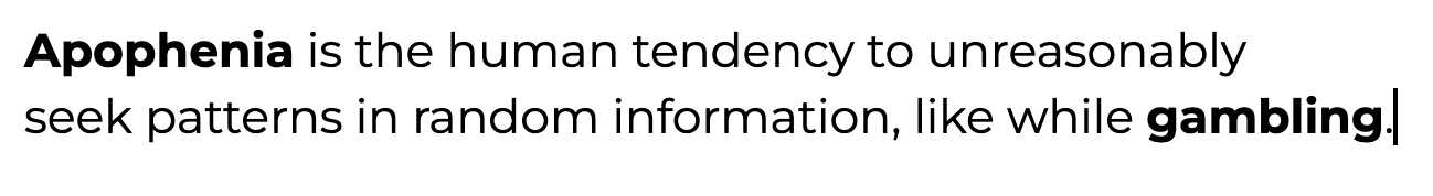 Definition of Apophenia