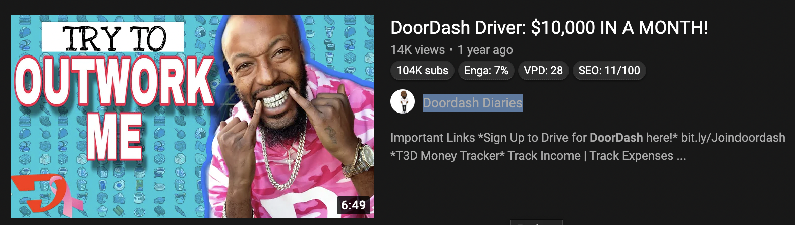 YouTube Thumbnail — "Too Late to Start?" Creator Holding DSLR Camera