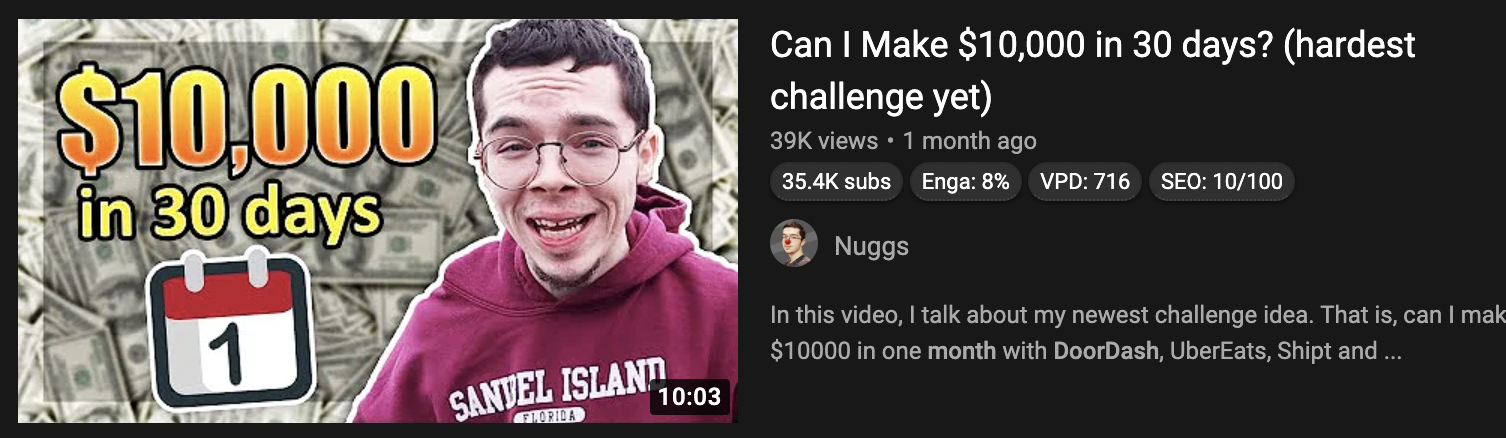 YouTube Thumbnail — "Too Late to Start?" Creator Holding DSLR Camera