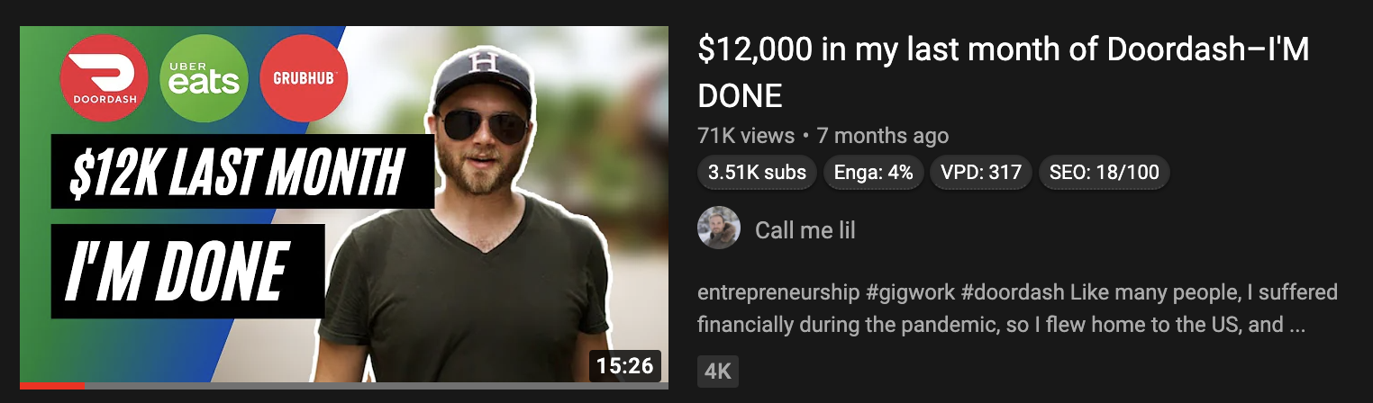 YouTube Thumbnail — "Too Late to Start?" Creator Holding DSLR Camera